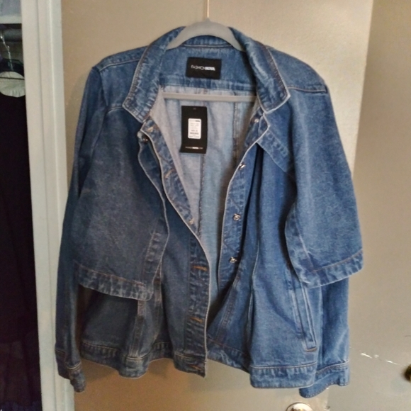 tight denim jacket